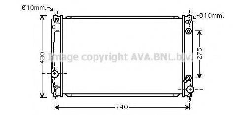 AVA QUALITY COOLING TO2420 Радіатор, охолодження двигуна