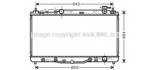 AVA QUALITY COOLING TO2464 Радіатор, охолодження двигуна