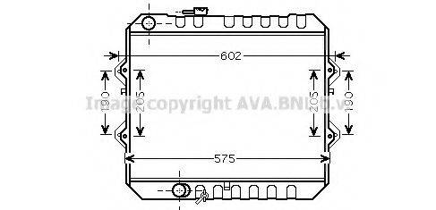 AVA QUALITY COOLING TO2465 Радіатор, охолодження двигуна