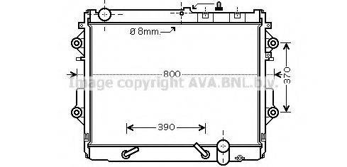 AVA QUALITY COOLING TO2490 Радіатор, охолодження двигуна