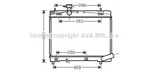 AVA QUALITY COOLING TO2663 Радіатор, охолодження двигуна