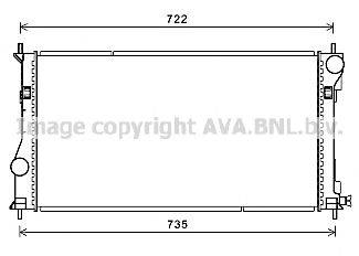 AVA QUALITY COOLING TO2688 Радіатор, охолодження двигуна