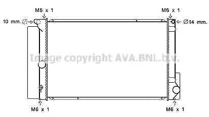 AVA QUALITY COOLING TO2691 Радіатор, охолодження двигуна