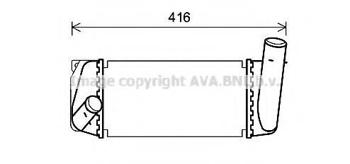 AVA QUALITY COOLING TO4668 Інтеркулер