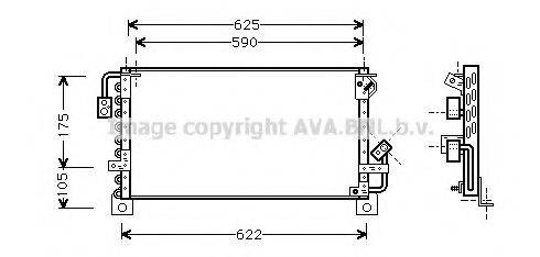 AVA QUALITY COOLING TO5193 Конденсатор, кондиціонер