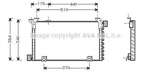 AVA QUALITY COOLING TO5194 Конденсатор, кондиціонер