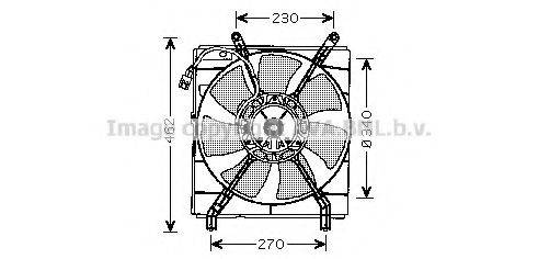 AVA QUALITY COOLING TO7537 Вентилятор, охолодження двигуна