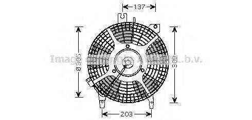 AVA QUALITY COOLING TO7542 Вентилятор, охолодження двигуна