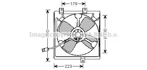 AVA QUALITY COOLING TO7545 Вентилятор, охолодження двигуна