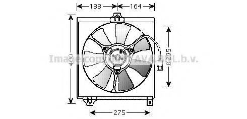 AVA QUALITY COOLING TO7546 Вентилятор, охолодження двигуна