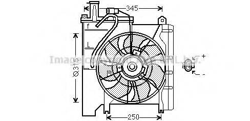 AVA QUALITY COOLING TO7553 Вентилятор, охолодження двигуна