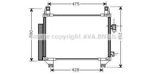 AVA QUALITY COOLING TOA5407D Конденсатор, кондиціонер