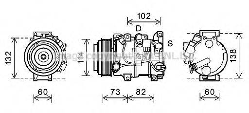 AVA QUALITY COOLING TOK639 Компресор, кондиціонер