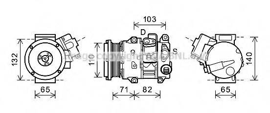 AVA QUALITY COOLING TOK659 Компресор, кондиціонер