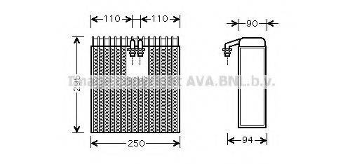 AVA QUALITY COOLING TOV390 Випарник, кондиціонер