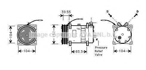 AVA QUALITY COOLING VLK038 Компресор, кондиціонер