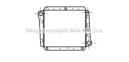 AVA QUALITY COOLING VO2007 Радіатор, охолодження двигуна