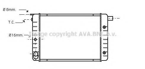 AVA QUALITY COOLING VO2047 Радіатор, охолодження двигуна