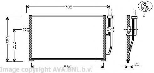 AVA QUALITY COOLING VO5128 Конденсатор, кондиціонер