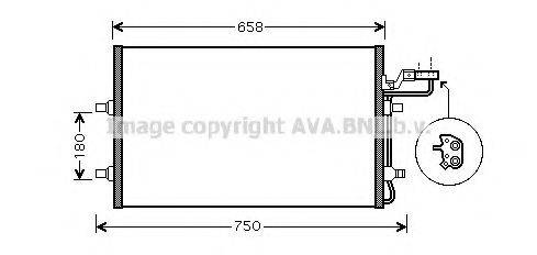 AVA QUALITY COOLING VO5140 Конденсатор, кондиціонер