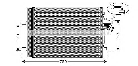 AVA QUALITY COOLING VO5161D Конденсатор, кондиціонер