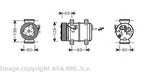 AVA QUALITY COOLING VOK120 Компресор, кондиціонер