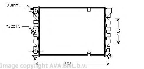 AVA QUALITY COOLING VW2018 Радіатор, охолодження двигуна