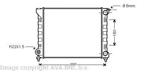 AVA QUALITY COOLING VW2040 Радіатор, охолодження двигуна