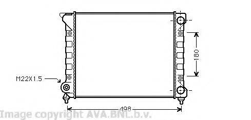 AVA QUALITY COOLING VW2070 Радіатор, охолодження двигуна