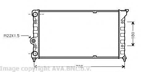 AVA QUALITY COOLING VW2079 Радіатор, охолодження двигуна