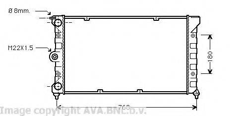 AVA QUALITY COOLING VW2080 Радіатор, охолодження двигуна