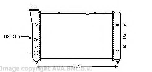 AVA QUALITY COOLING VW2081 Радіатор, охолодження двигуна