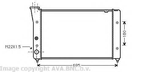 AVA QUALITY COOLING VW2112 Радіатор, охолодження двигуна