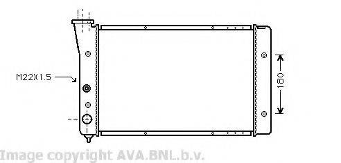 AVA QUALITY COOLING VW2123 Радіатор, охолодження двигуна