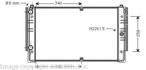 AVA QUALITY COOLING VW2149 Радіатор, охолодження двигуна