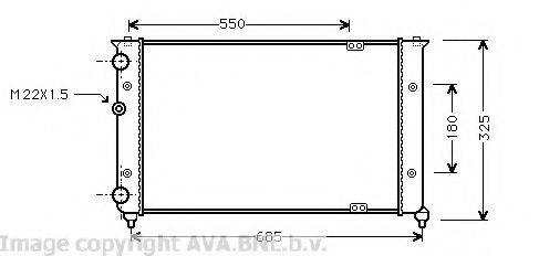 AVA QUALITY COOLING VW2156 Радіатор, охолодження двигуна