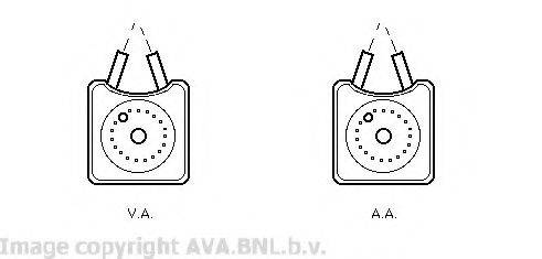 AVA QUALITY COOLING VW3106 масляний радіатор, моторне масло