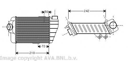 AVA QUALITY COOLING VW4158 Інтеркулер