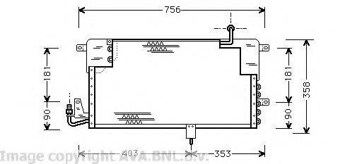 AVA QUALITY COOLING VW5125 Конденсатор, кондиціонер