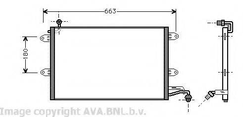 AVA QUALITY COOLING VW5143 Конденсатор, кондиціонер