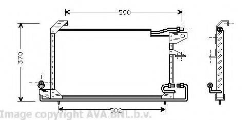 AVA QUALITY COOLING VW5151 Конденсатор, кондиціонер