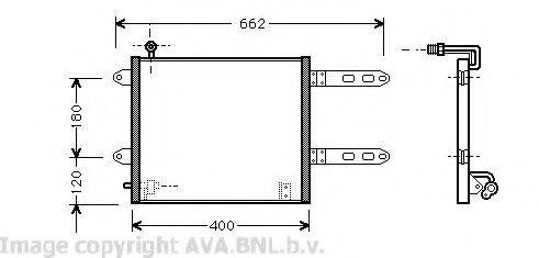 AVA QUALITY COOLING VW5178 Конденсатор, кондиціонер