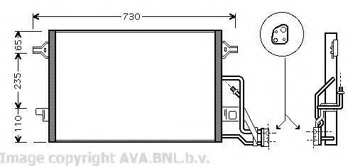 AVA QUALITY COOLING VW5190 Конденсатор, кондиціонер