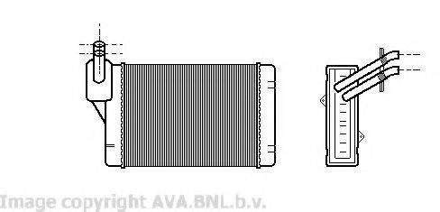 AVA QUALITY COOLING VW6069 Теплообмінник, опалення салону