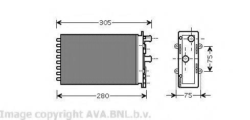 AVA QUALITY COOLING VW6239 Теплообмінник, опалення салону