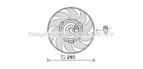 AVA QUALITY COOLING VW7530 Вентилятор, охолодження двигуна