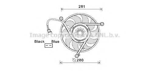 AVA QUALITY COOLING VW7531 Вентилятор, охолодження двигуна