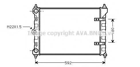 AVA QUALITY COOLING VWA2095 Радіатор, охолодження двигуна