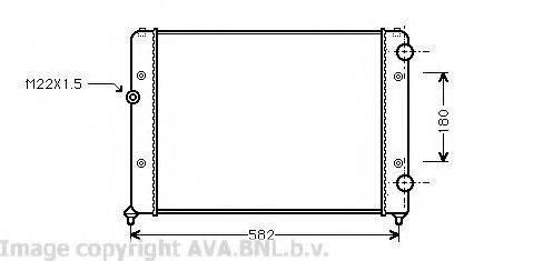 AVA QUALITY COOLING VWA2119 Радіатор, охолодження двигуна