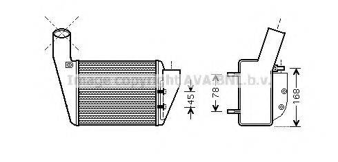 AVA QUALITY COOLING VWA4222 Інтеркулер